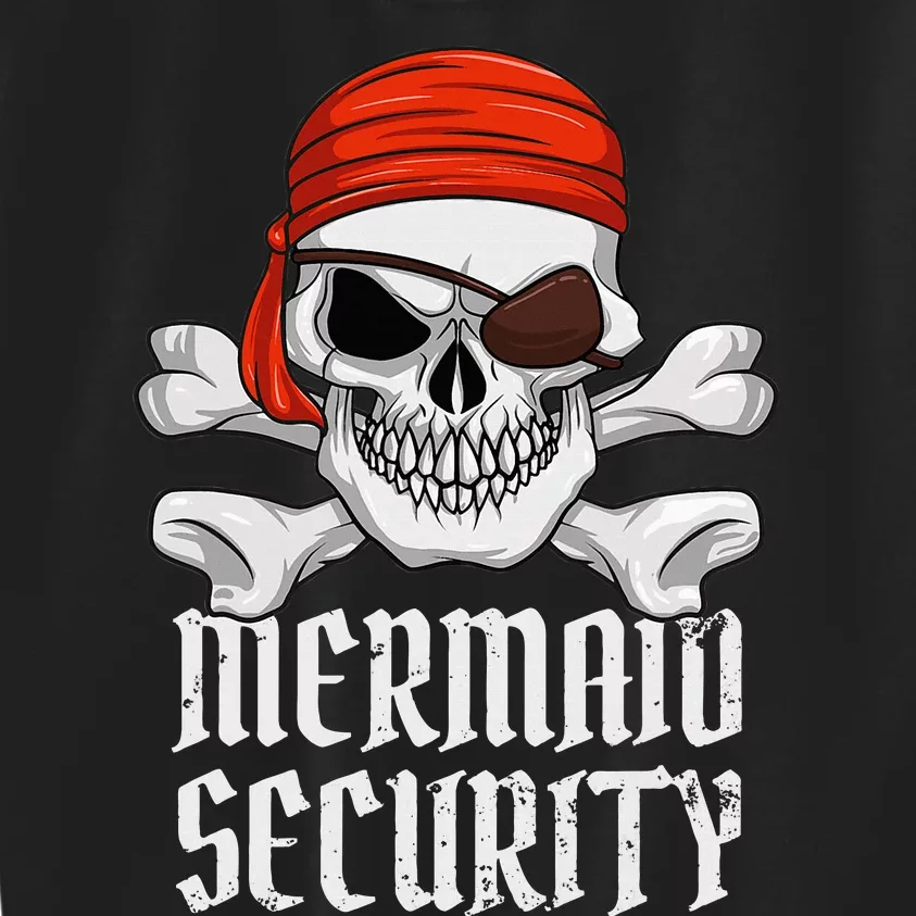 Mermaid Security Pirate Halloween Skull Pirate Eyepatch Kids Sweatshirt