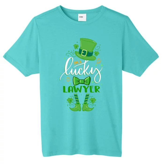 Matching St Patricks Day Leprechaun I'm A Lucky Lawyer Gift ChromaSoft Performance T-Shirt