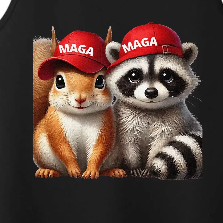 Maga Star Peanut The Squirrel & Fred The Raccoon Performance Tank