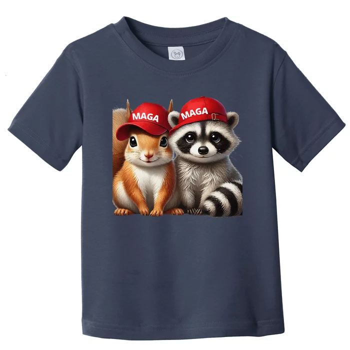 Maga Star Peanut The Squirrel & Fred The Raccoon Toddler T-Shirt