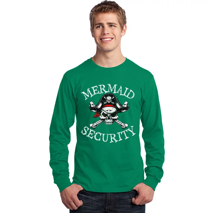 Mermaid Security Pirate Party Long Sleeve Shirt