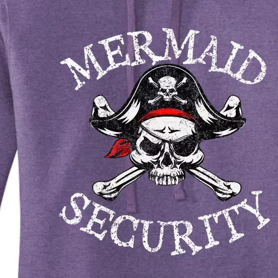 Mermaid Security Pirate Party Women's Pullover Hoodie