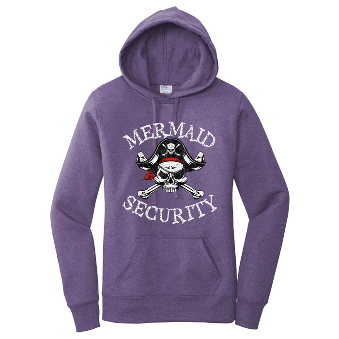 Mermaid Security Pirate Party Women's Pullover Hoodie