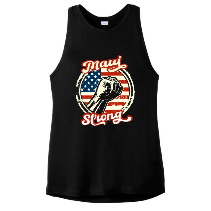 Maui Strong Pay For Maui Gift Ladies Tri-Blend Wicking Tank