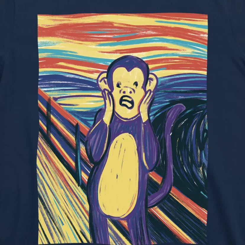 Monkey Screaming Painting Parody T-Shirt