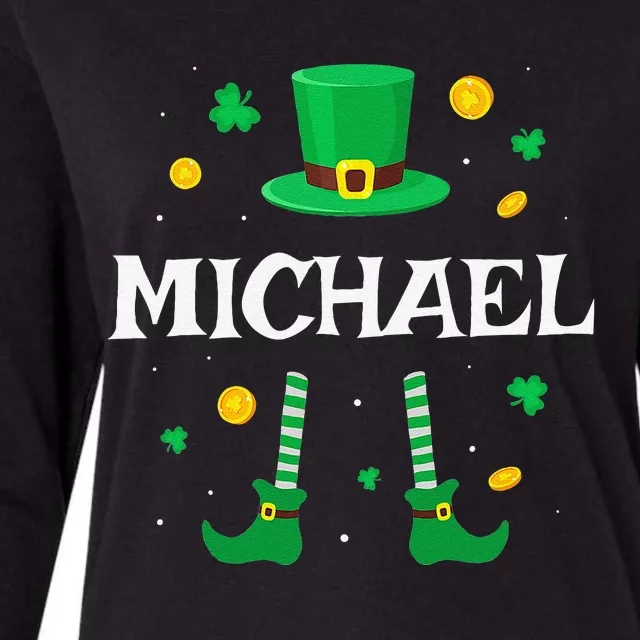 MICHAEL Saint Patrick's Day Leprechaun Costume MICHAEL Womens Cotton Relaxed Long Sleeve T-Shirt