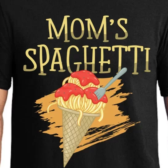 Mom's Spaghetti Pasta Lover Italian Food Spaghetti Funny Gift Pajama Set