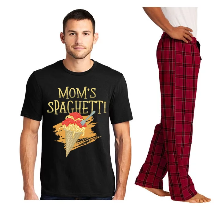 Mom's Spaghetti Pasta Lover Italian Food Spaghetti Funny Gift Pajama Set