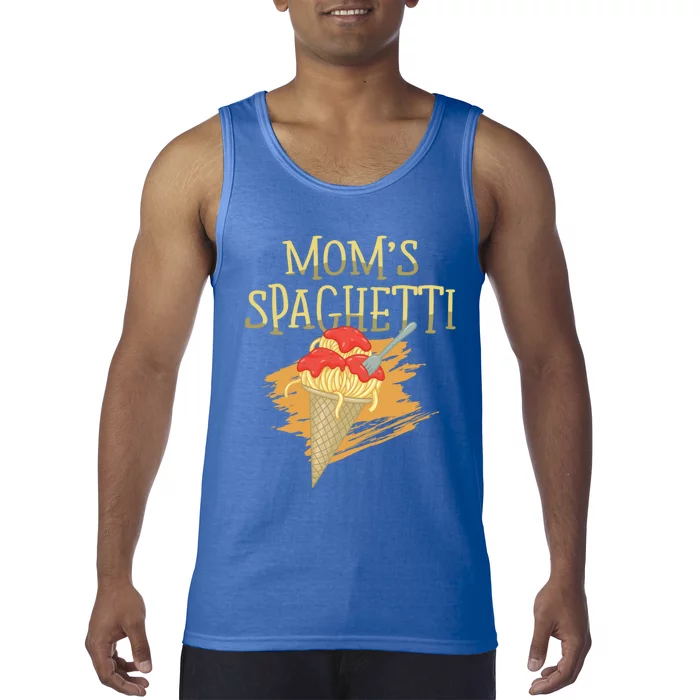 Mom's Spaghetti Pasta Lover Italian Food Spaghetti Funny Gift Tank Top