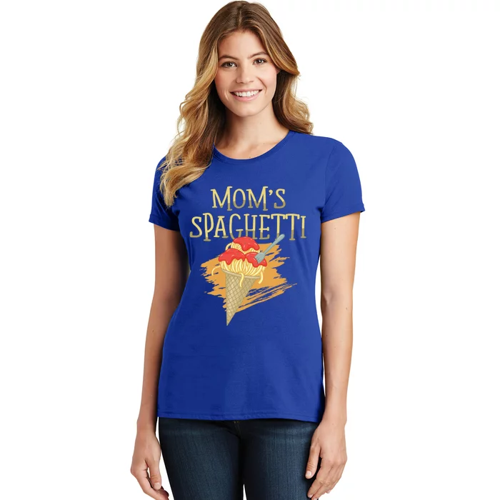 Mom's Spaghetti Pasta Lover Italian Food Spaghetti Funny Gift Women's T-Shirt