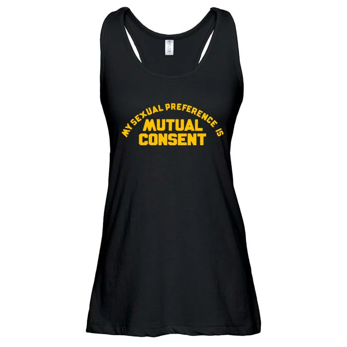 My Sexual Preference Is Mutual Consent Ladies Essential Flowy Tank