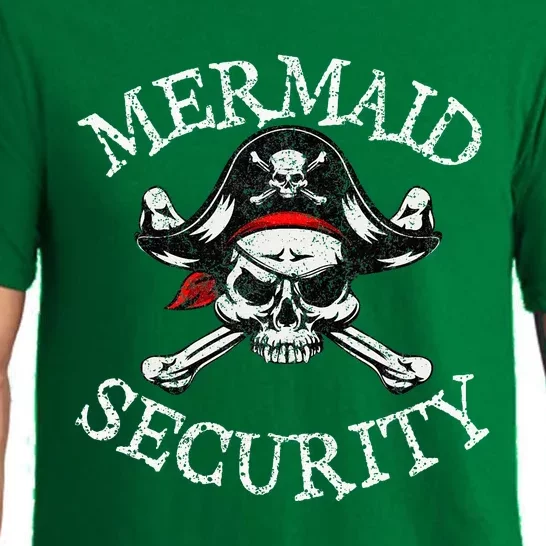 Mermaid Security Pirate Party Dad Brother Family Matching Pajama Set