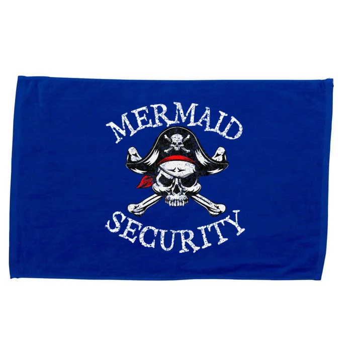 Mermaid Security Pirate Party Dad Brother Family Matching Microfiber Hand Towel