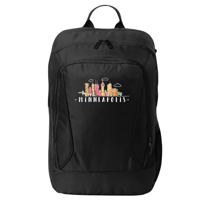 Minneapolis Skyline Pride Vintage Minnesota City Backpack