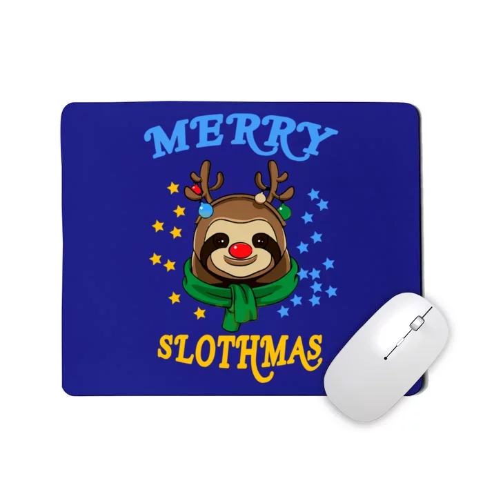 Merry Slothmas Pajamas Christmas Rudolph Decoration Gift Mousepad