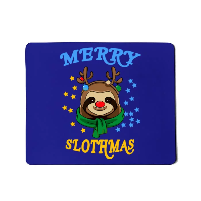 Merry Slothmas Pajamas Christmas Rudolph Decoration Gift Mousepad