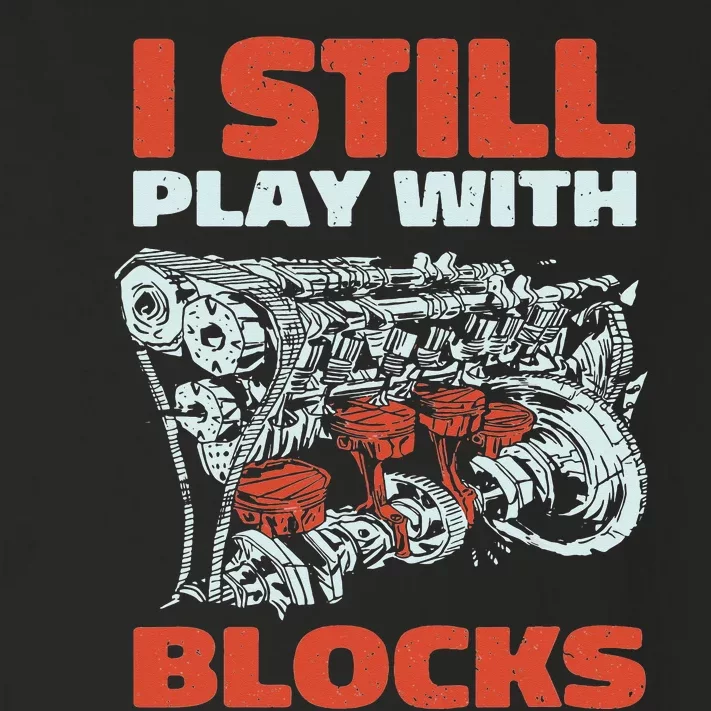 Mechanic Still Play with Blocks Dad Grandpa Toddler Long Sleeve Shirt