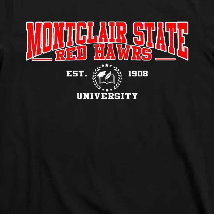 Montclair State Red Hawks Retro University Arch Vintage T-Shirt