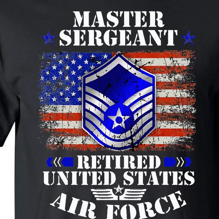 Master Sergeant Retired United States Usa Flag Tall T-Shirt