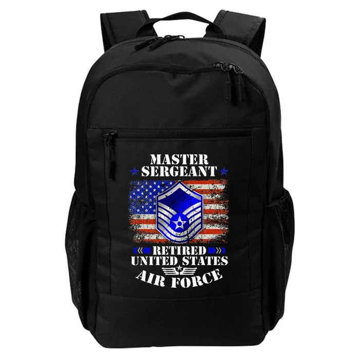 Master Sergeant Retired United States Usa Flag Daily Commute Backpack