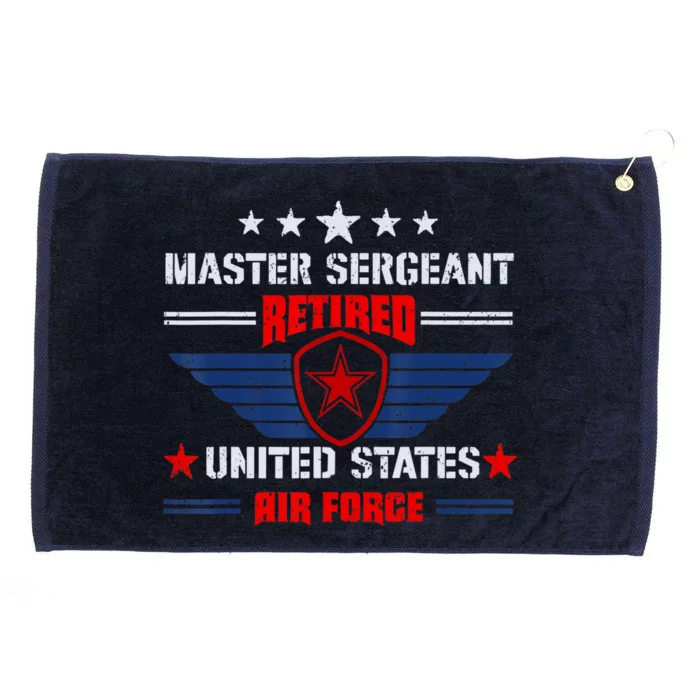 Master Sergeant Retired Air Force Military Retirement Grommeted Golf Towel