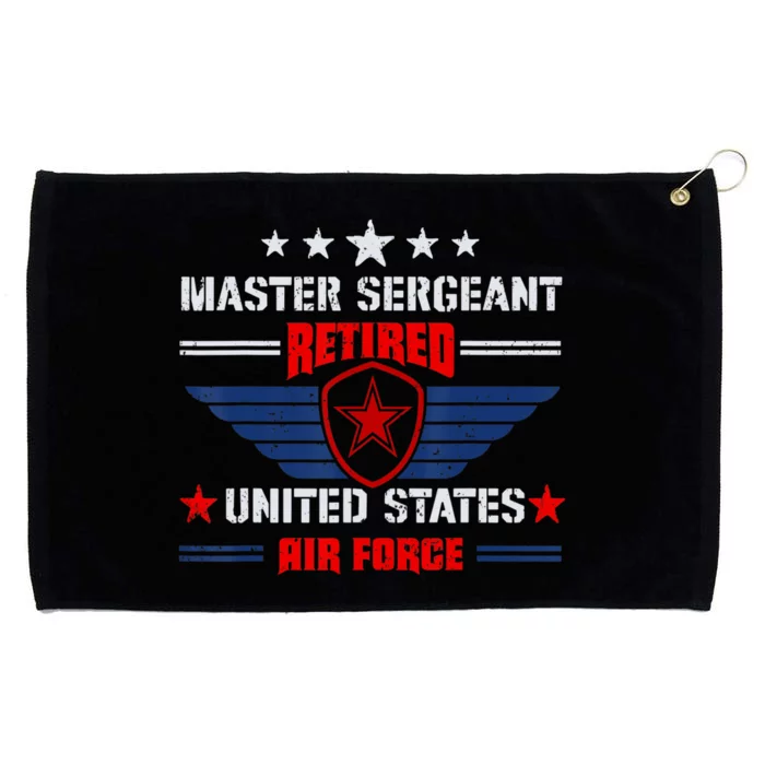 Master Sergeant Retired Air Force Military Retirement Grommeted Golf Towel