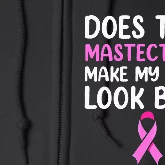 Mastectomy Survivor Recovery Apparel Breast Cancer Full Zip Hoodie