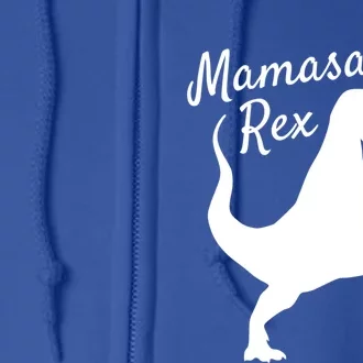 Mama Saurus Rex Gift Sweater Family Dinosaur Pajamas Full Zip Hoodie