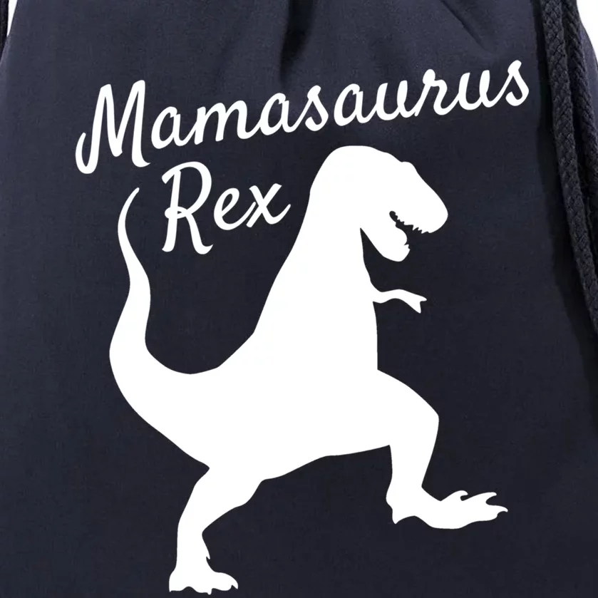 Mama Saurus Rex Gift Sweater Family Dinosaur Pajamas Drawstring Bag