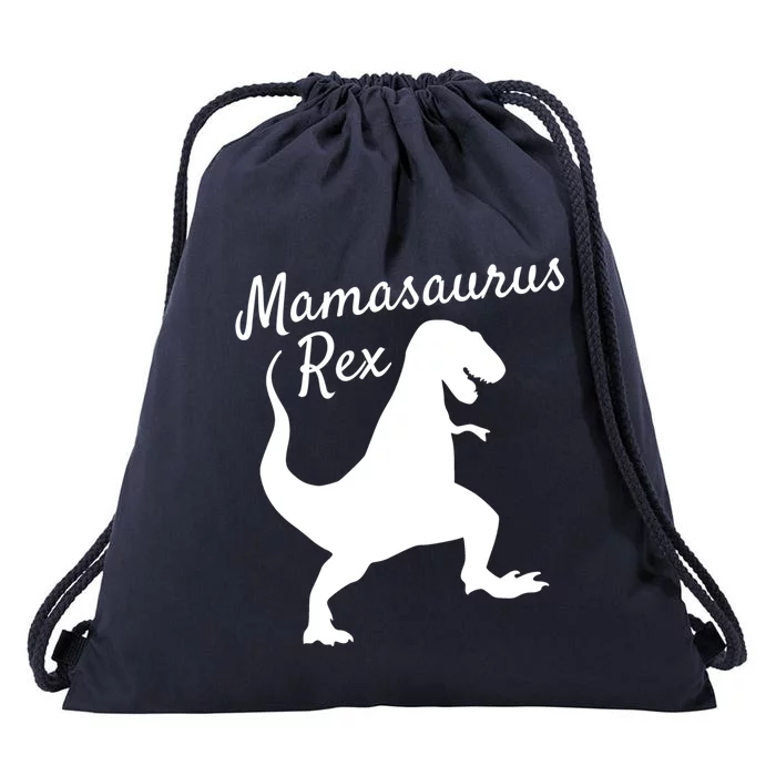 Mama Saurus Rex Gift Sweater Family Dinosaur Pajamas Drawstring Bag