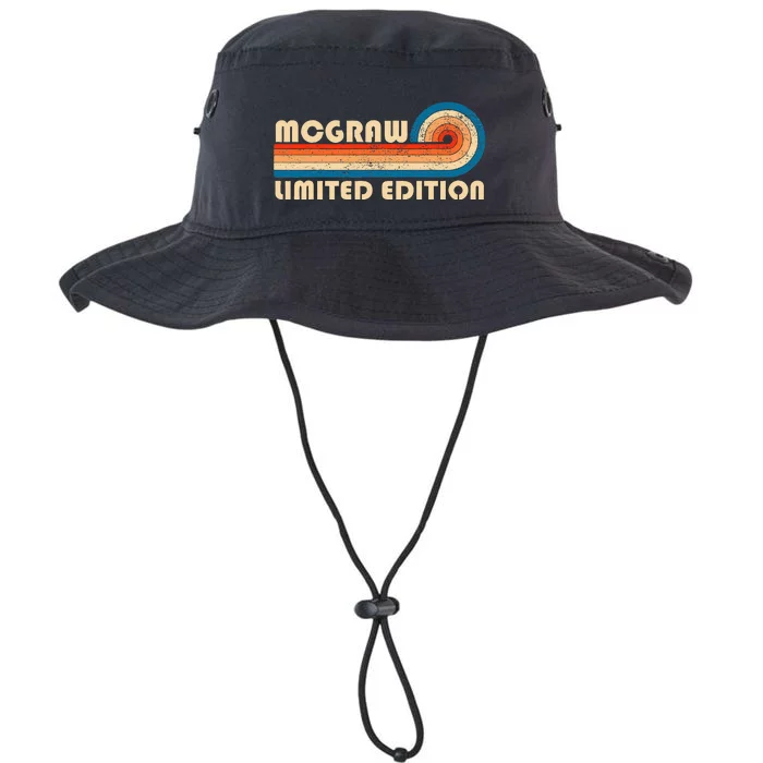 Mcgraw Surname Retro Vintage 80s 90s Birthday Reunion Legacy Cool Fit Booney Bucket Hat