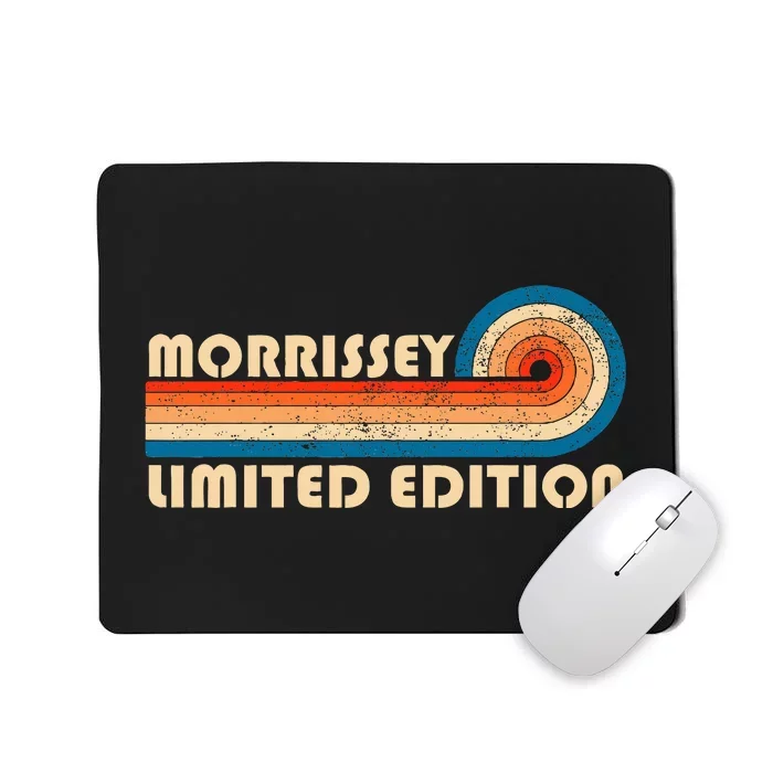 Morrissey Surname Retro Vintage 80s 90s Birthday Mousepad