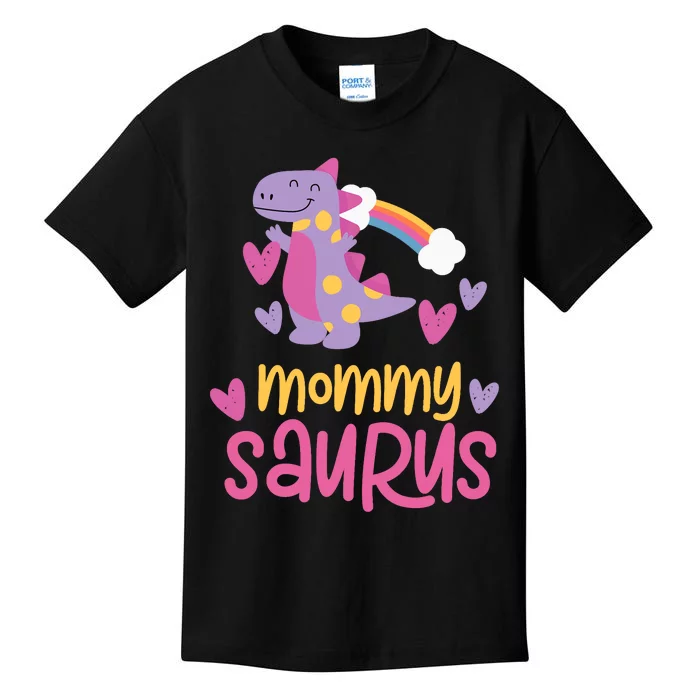 Mommy Saurus Rex Dinosaur Kids T-Shirt