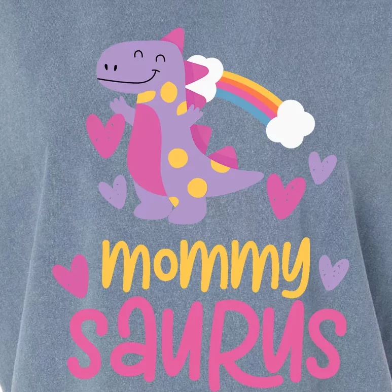 Mommy Saurus Rex Dinosaur Garment-Dyed Women's Muscle Tee