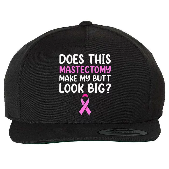 Mastectomy Survivor Recovery Apparel Breast Cancer Wool Snapback Cap