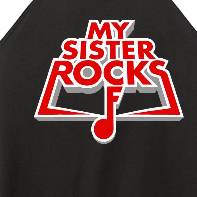 My Sister Rocks Heavy Metal Women’s Perfect Tri Rocker Tank