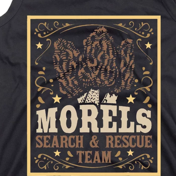 Morel Search Rescue Team Mushroom Hunting Mushroom Hunter Tank Top