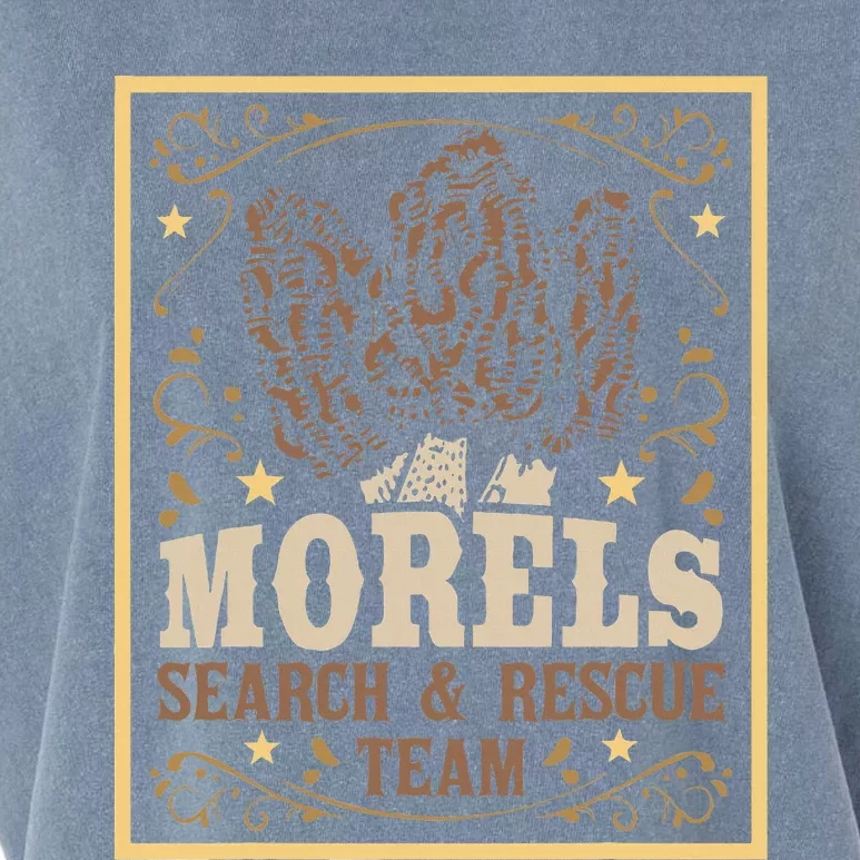 Morel Search Rescue Team Mushroom Hunting Mushroom Hunter Garment-Dyed Women's Muscle Tee