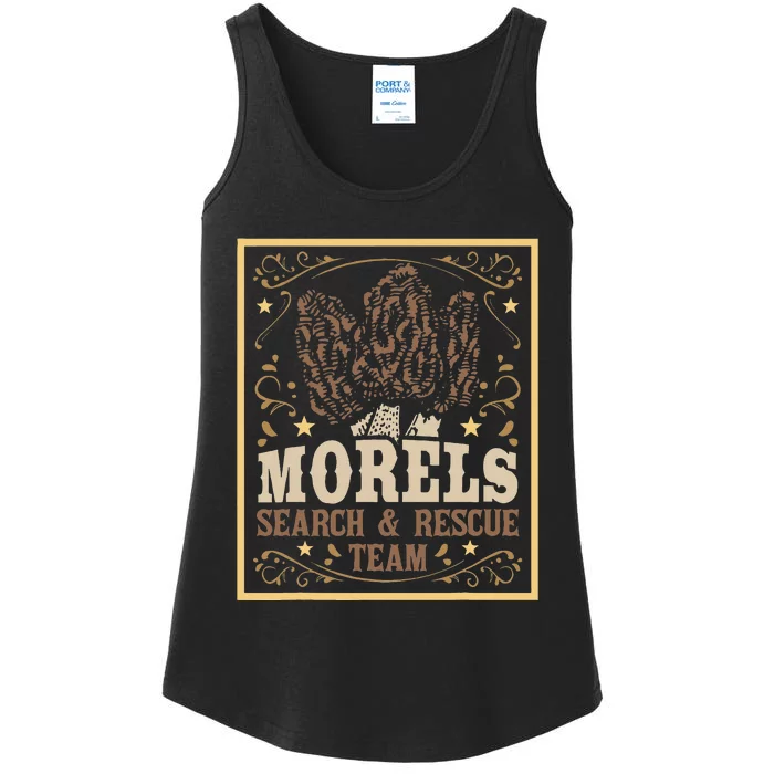 Morel Search Rescue Team Mushroom Hunting Mushroom Hunter Ladies Essential Tank