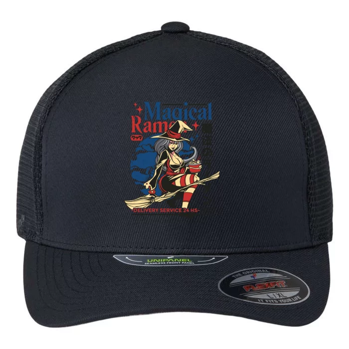 Magical Sexy Roman Noodle Witch Flexfit Unipanel Trucker Cap