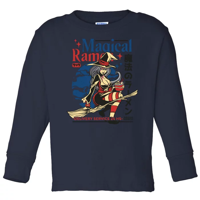 Magical Sexy Roman Noodle Witch Toddler Long Sleeve Shirt