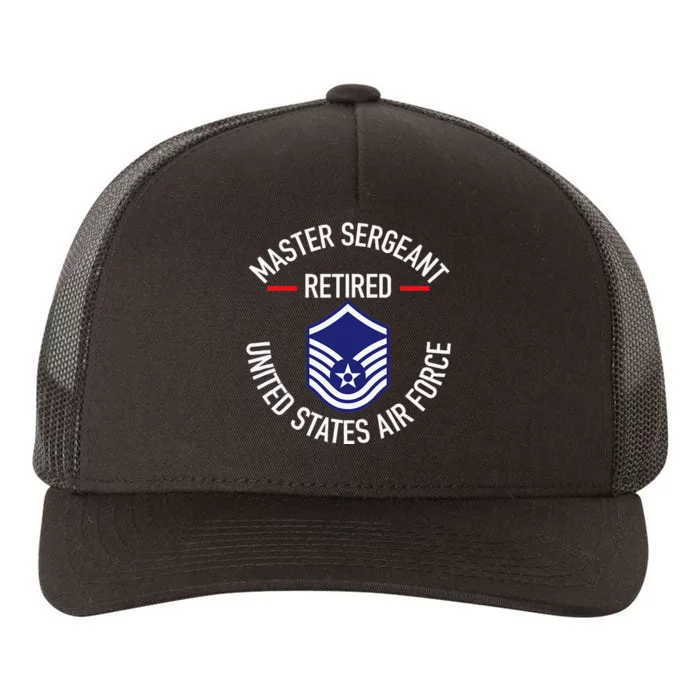 Master Sergeant Retired Military Retirement Yupoong Adult 5-Panel Trucker Hat