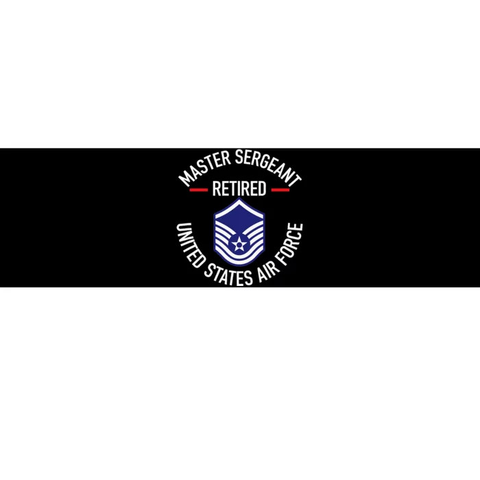 Master Sergeant Retired Military Retirement Bumper Sticker