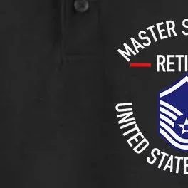 Master Sergeant Retired Military Retirement Dry Zone Grid Performance Polo