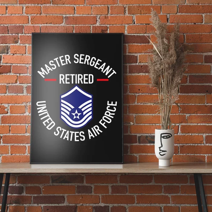 Master Sergeant Retired Military Retirement Poster