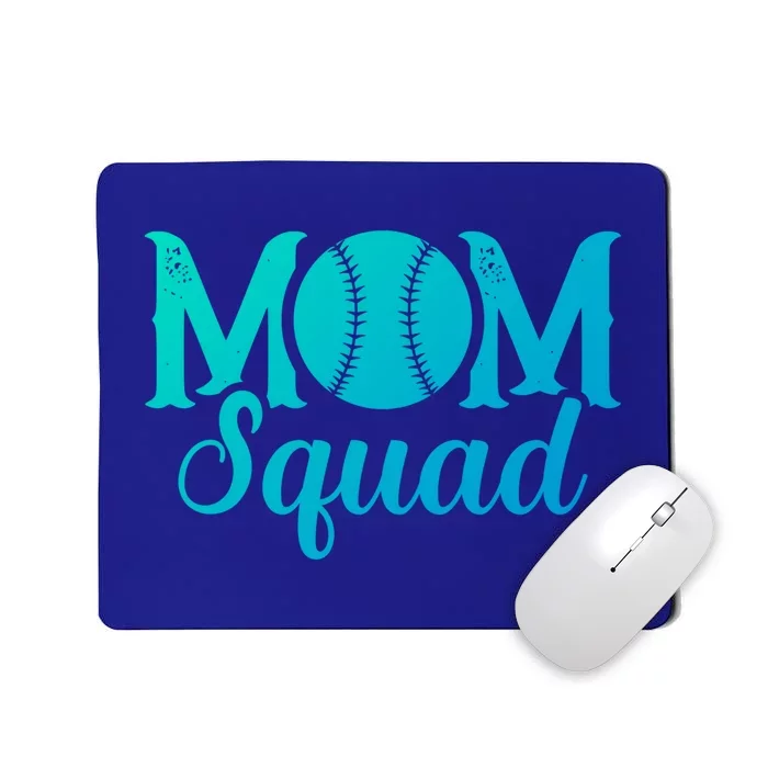 Mom Squad Sports Player Athletic Mothers Day Baseball Gift Mousepad