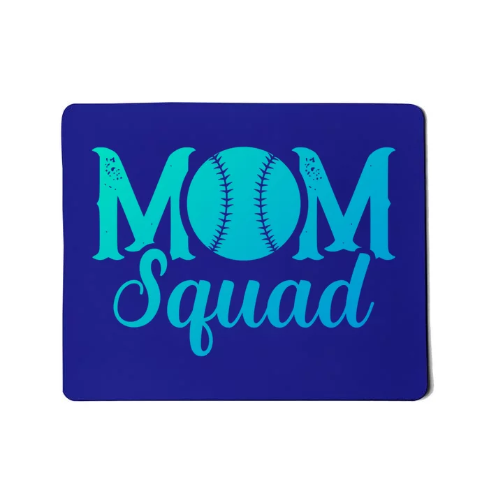 Mom Squad Sports Player Athletic Mothers Day Baseball Gift Mousepad