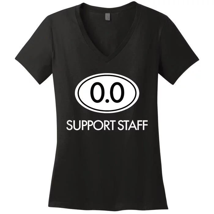 Marathon Support Staff 00 Circle T Women's V-Neck T-Shirt