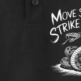 Move Swiftly Strike True Rattlesnake Accuracy Design Dry Zone Grid Performance Polo