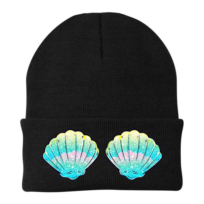 Mermaid Sea Shell Bra Birthday Costume Women Knit Cap Winter Beanie